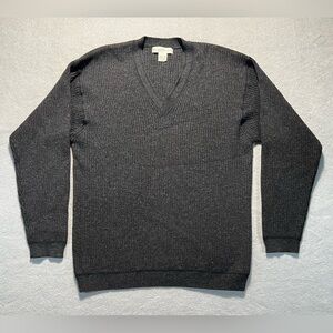 Vintage Banana Republic Women’s 100% Lambswool Sweater Black Medium V-Neck